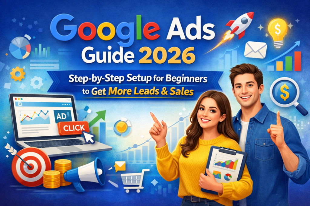 Google Ads Guide 2026: Step-by-Step Setup for Beginners to Get More Leads & Sales