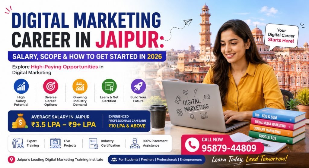 Digital Marketing Career in Jaipur Salary, Scope & How to Get Started in 2026