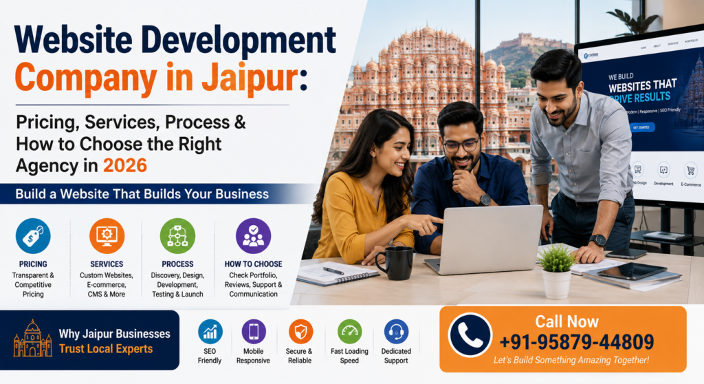 Website Development Company in Jaipur: Pricing, Services, Process & How to Choose the Right Agency in 2026