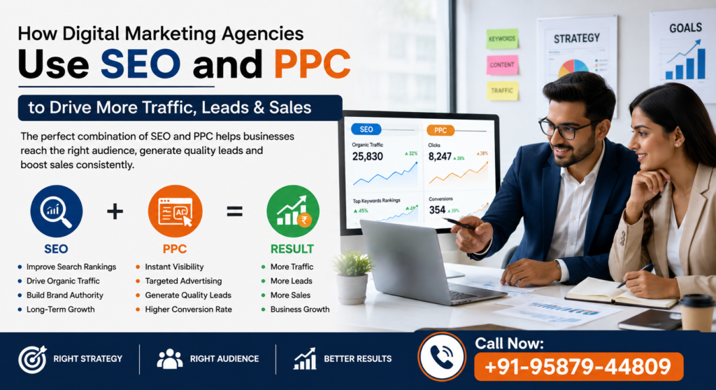 How Digital Marketing Agencies Use SEO and PPC to Drive More Traffic, Leads & Sales