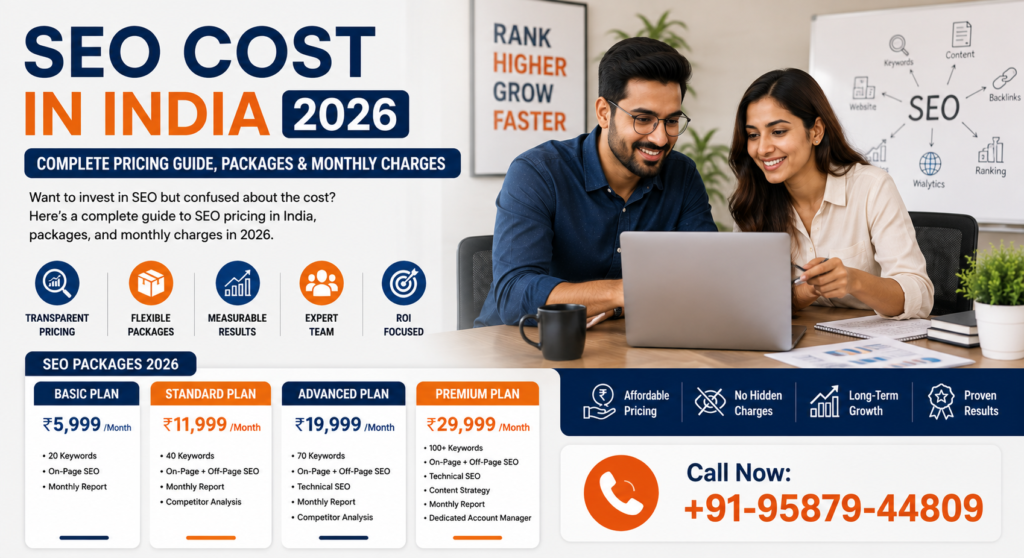 SEO Cost in India 2026 Complete Pricing Guide, Packages & Monthly Charges
